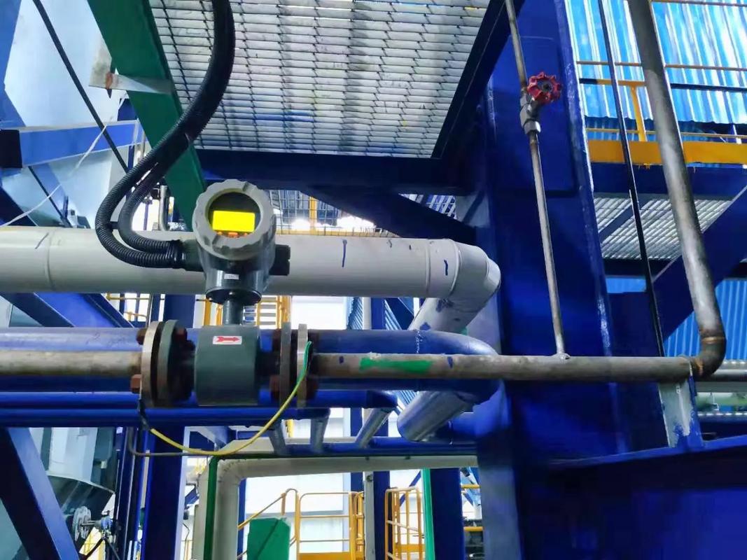 電磁流量計現(xiàn)場安裝圖 故